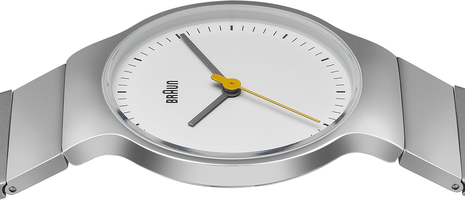Braun Ladies BN0211 Classic Slim Watch with White Dial and Silver Stainless Steel Bracelet, 32 - Image 4
