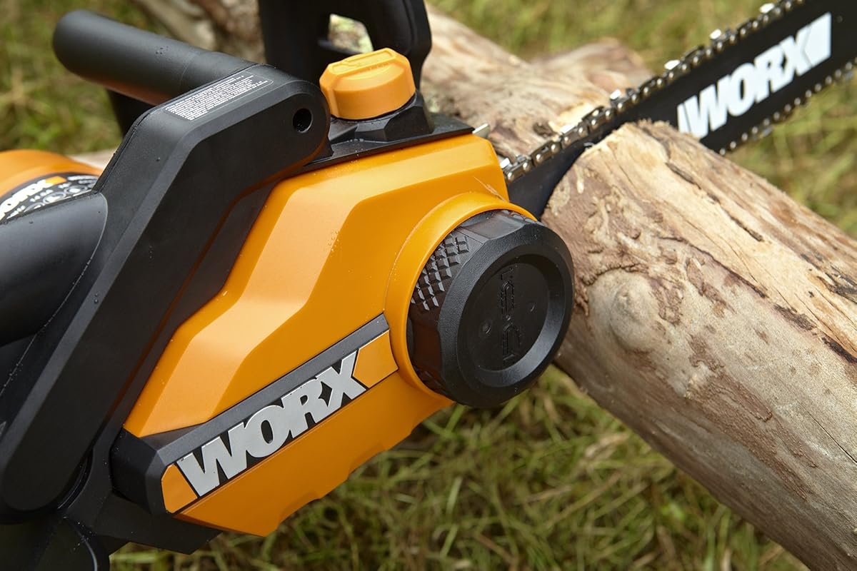 Worx 16Inch 14.5 Amp Electric Chainsaw with AutoTension, Chain Brake