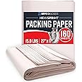 Bryco Goods Newsprint Packing Paper Sheets for Moving - 5lb - 160 Sheets - Moving & Shipping Supplies - 27" x 17" - Wrapping