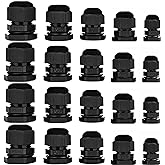 20pcs Cable Gland Waterproof Adjustable 3-13mm Cable Connectors PG7 PG9 PG11 PG13.5 PG16 Plastic Cable Gland Joints Wire Prot