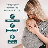 Koala Babycare Baby Sling Easy to Wear Ergonomic Support Anthracite view 4