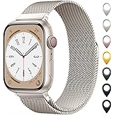 Original Milanese Loop Band Compatible with Apple Watch 38mm 40mm 41mm 42mm 44mm 45mm 46mm 49mm - Women & Men Magnetic Closure Adjustable Metal Strap for iWatch Series 11 10 9 8 7 6 5 4 SE2 3 Ultra2 3