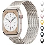 Original Milanese Loop Band Compatible with Apple Watch 38mm 40mm 41mm 42mm 44mm 45mm 46mm 49mm - Women & Men Magnetic Closure Adjustable Metal Strap for iWatch Series 11 10 9 8 7 6 5 4 SE2 3 Ultra2 3