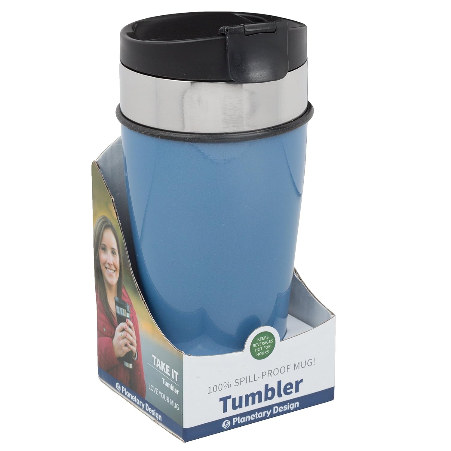 Travel Mug 16oz Stainless Steel Coffee/Tea Tumbler with