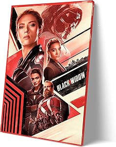 2021 Black Widow Movie Poster for Walls Painting Canvas SANTA RONA Large Home Decor Wall Art Picture Canvas Wall Xirokey (12x18