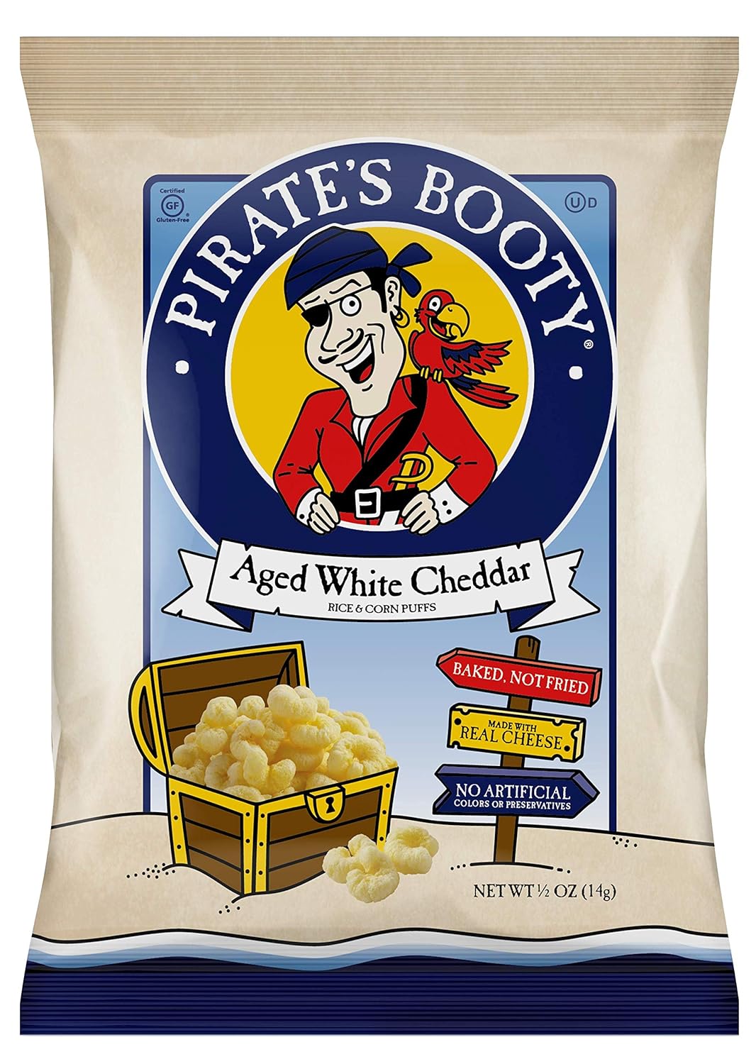 Amazon.com: Pirate's Booty Snack Puffs, Aged White Cheddar 0.5oz (Pack ...