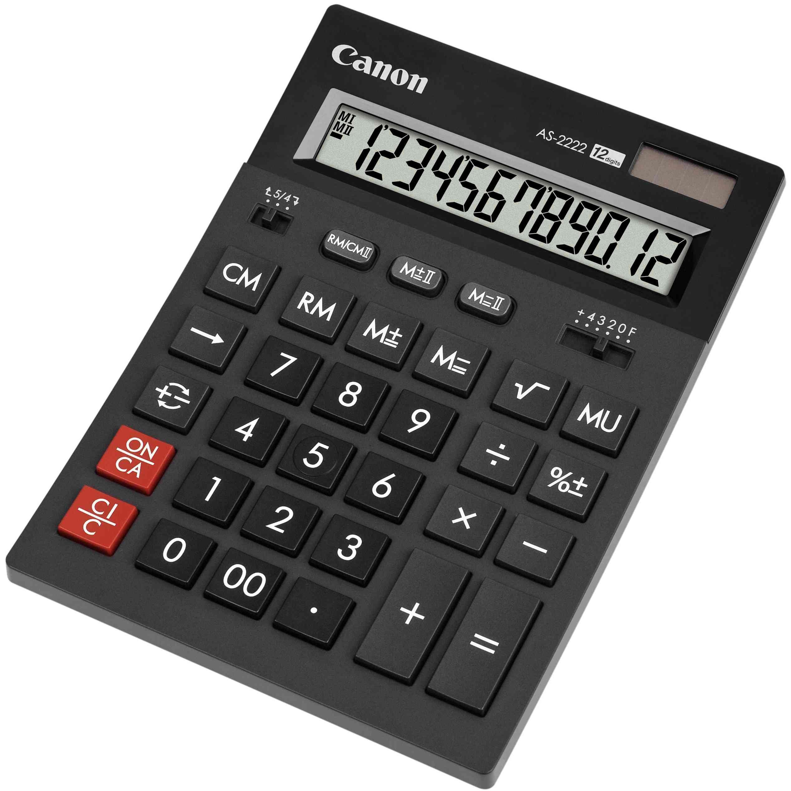 Canon AS-2200 - 12-digit semi-desktop calculator