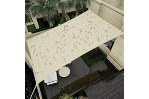 Vexoria Waterproof Sun Shade Sail, 8' x 10' 95% UV Block Sun Shade Canopy Rectangle Outdoor Shade Cover, Awning Shelter for Outdoor Patio Garden Backyard, Customizable（Sand）