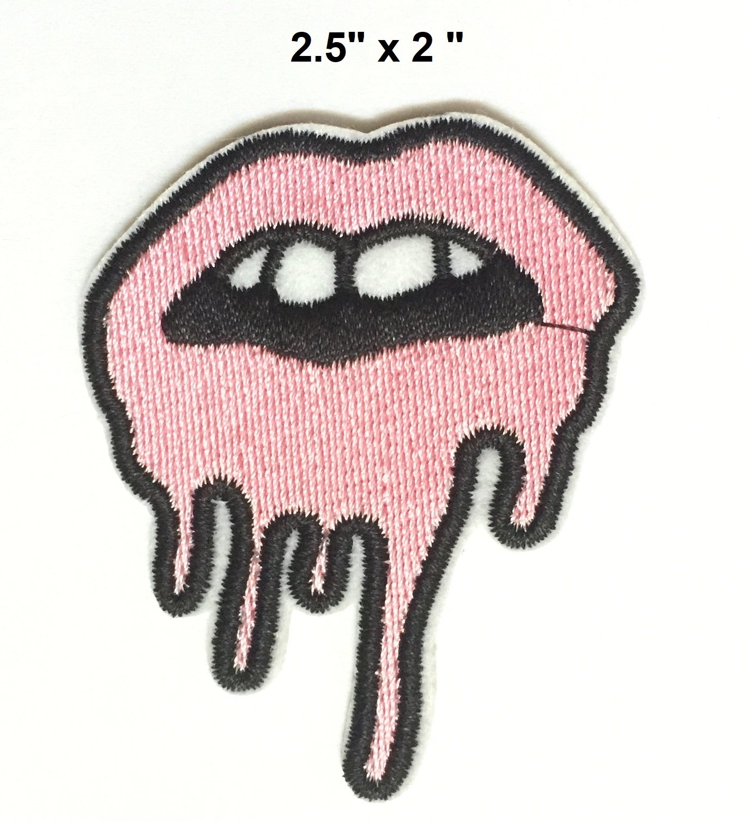 Set patch of Iron on Pink Patches for Women or Girls #13,Heart patch, Mouth patch, Flamingo Patch, Lipstick patch Patches Iron On Embroidery Patch Badges Applique Clothes by BossBee