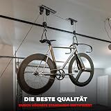 PRO BIKE TOOL Ceiling Mount Pulley System - Heavy Duty Garage Bike Hoist view 6