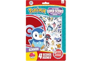Pokémon Sinnoh - Super scènes avec autocollants en relief