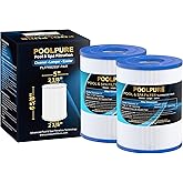POOLPURE PRB25SF Spa Filter Replaces Unicel C-4405, Filbur FC-2387, PRB25SF-PAIR, Marquis 20342, R172464, APCC7062, CMP 25392-000-100, 17-2464, 817-5010 Hot Tub Filter 2 Pack