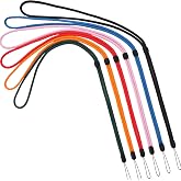 YOUOWO 6 Pack Lanyards Adjustable Neck Lanyard (Black,Red,Blue,Pink,Orange,Green-6 Pack)