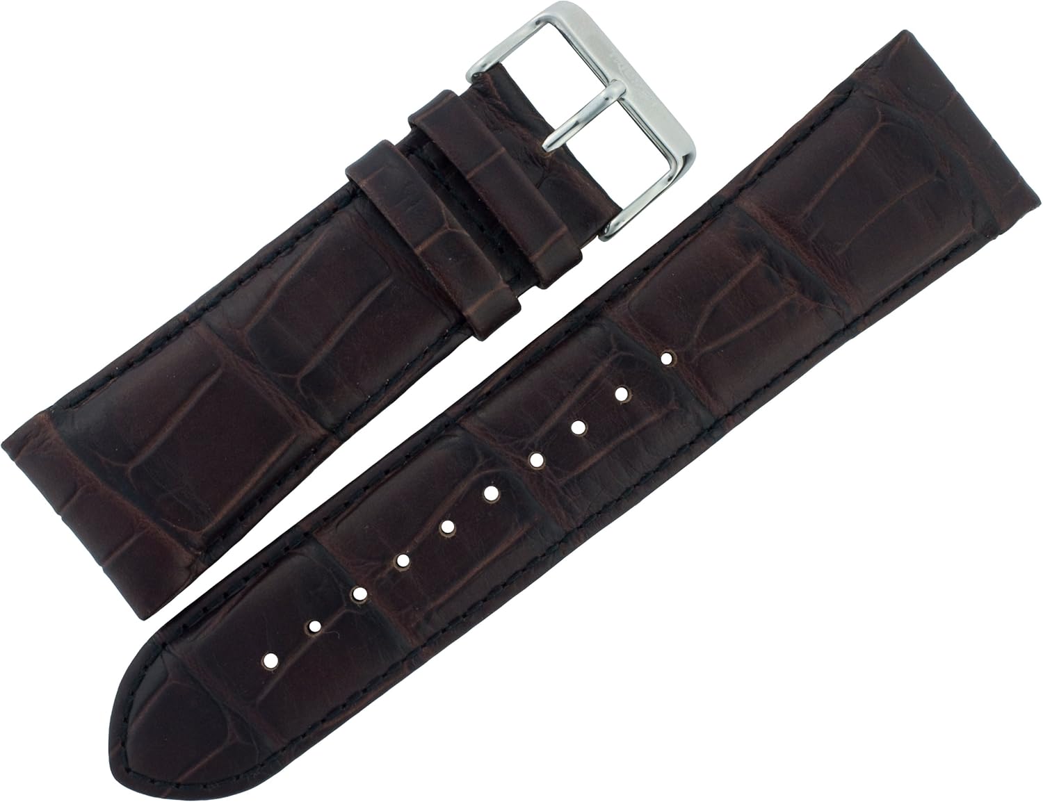 Assorted Watch Strap 29mm Alligator Print Brown Leather ASRTSTRP12