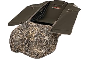 ALPS OutdoorZ Legend Layout Blind - Hunting Blind, Zero-Gravity Chair Design, Waterproof Floor, Mesh Face Screen, Rear Zippered Door, and Backpack Carry Straps with Optional Snow Cover Accessory