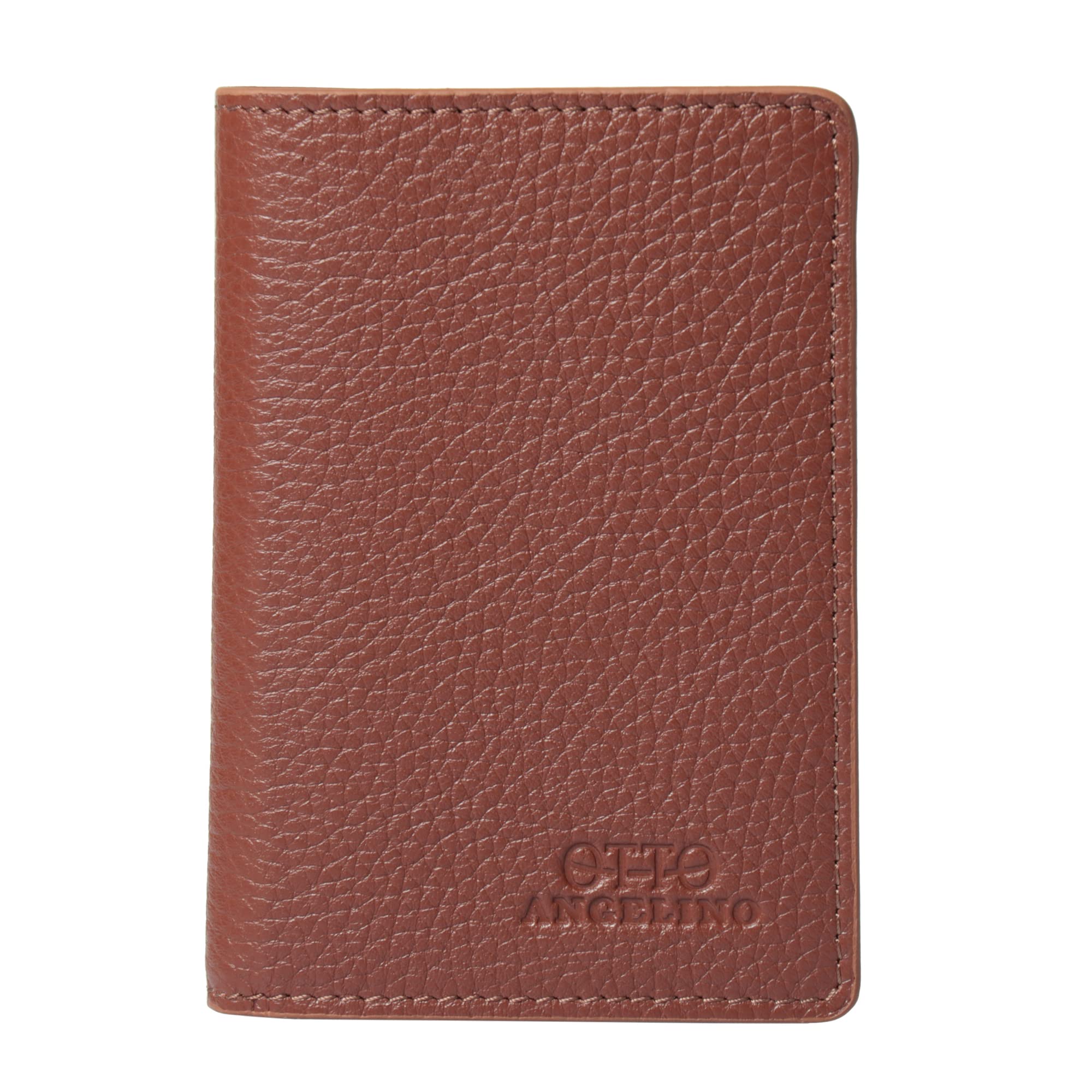 Otto Angelino Bifold Genuine Leather Wallet - Passport Style - ID, Bank Cards, Cash, RFID Blocking - Unisex