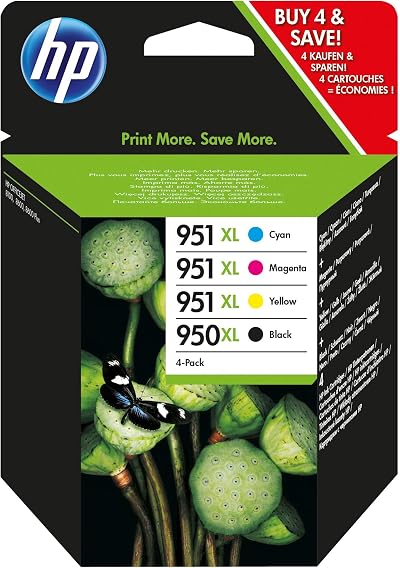 HP 950XL 951XL Original Ink Cartridges Multipack Black Cyan Magenta Yellow