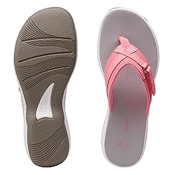 Clarks Women's Breeze Sea Flip-Flop, Bright Pink