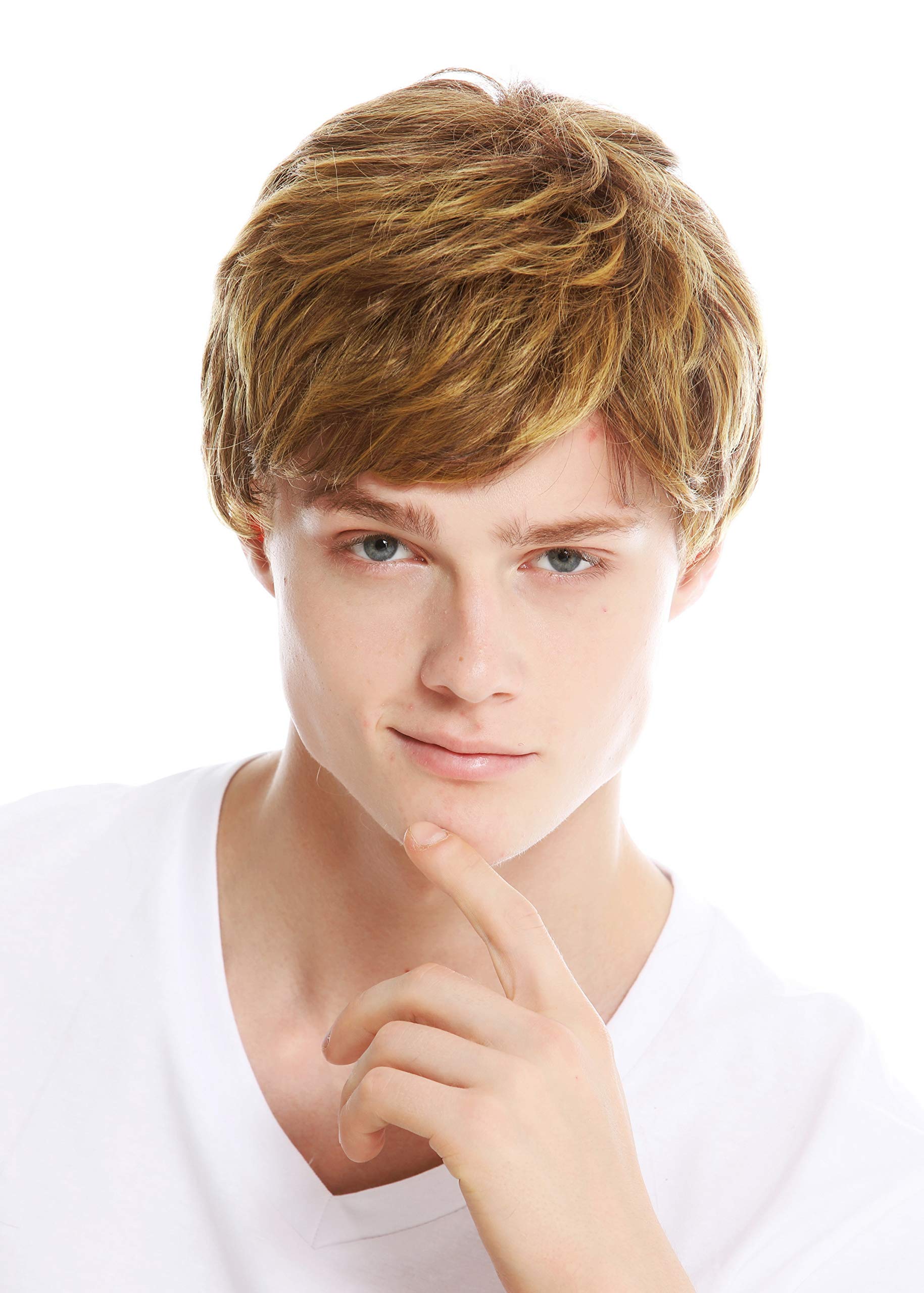 WIG ME UP - TYL-457-R10B/144 wig men's wig voluminous full wavy brown copper blonde highlights