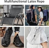 Fantasyon 3mm Black White Elastic Cord 5M Bungee Rope DIY Camping Tent Cord view 4