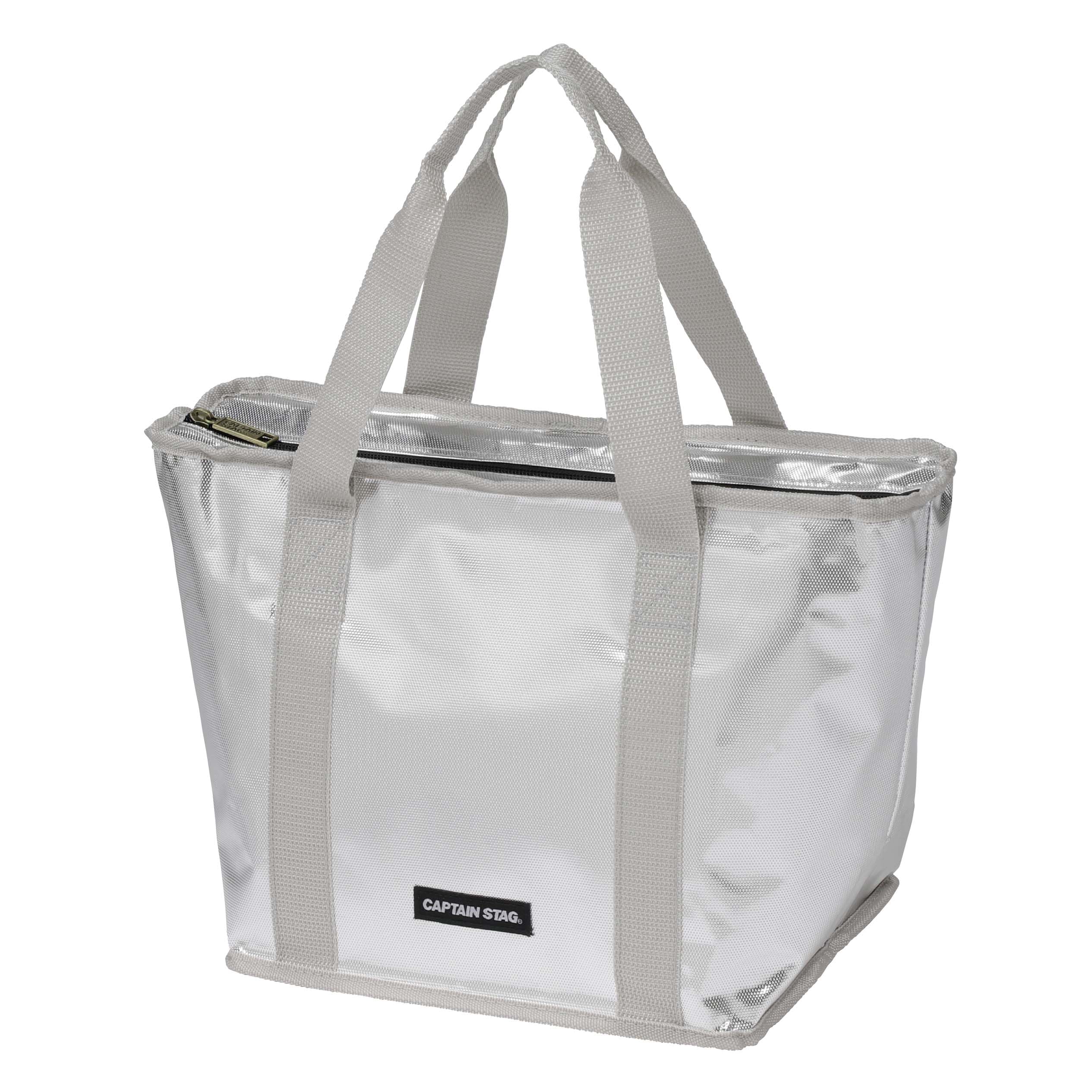 キャプテンスタッグ(CAPTAIN STAG) 保冷バッグ クーラーバッグ トートクーラーバッグ 容量10L シルバー デリス UE-656商品画像