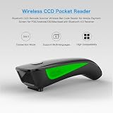 NETUM C740 Wireless Bluetooth Barcode Scanner 1D 2.4G USB Cable iOS Android view 2