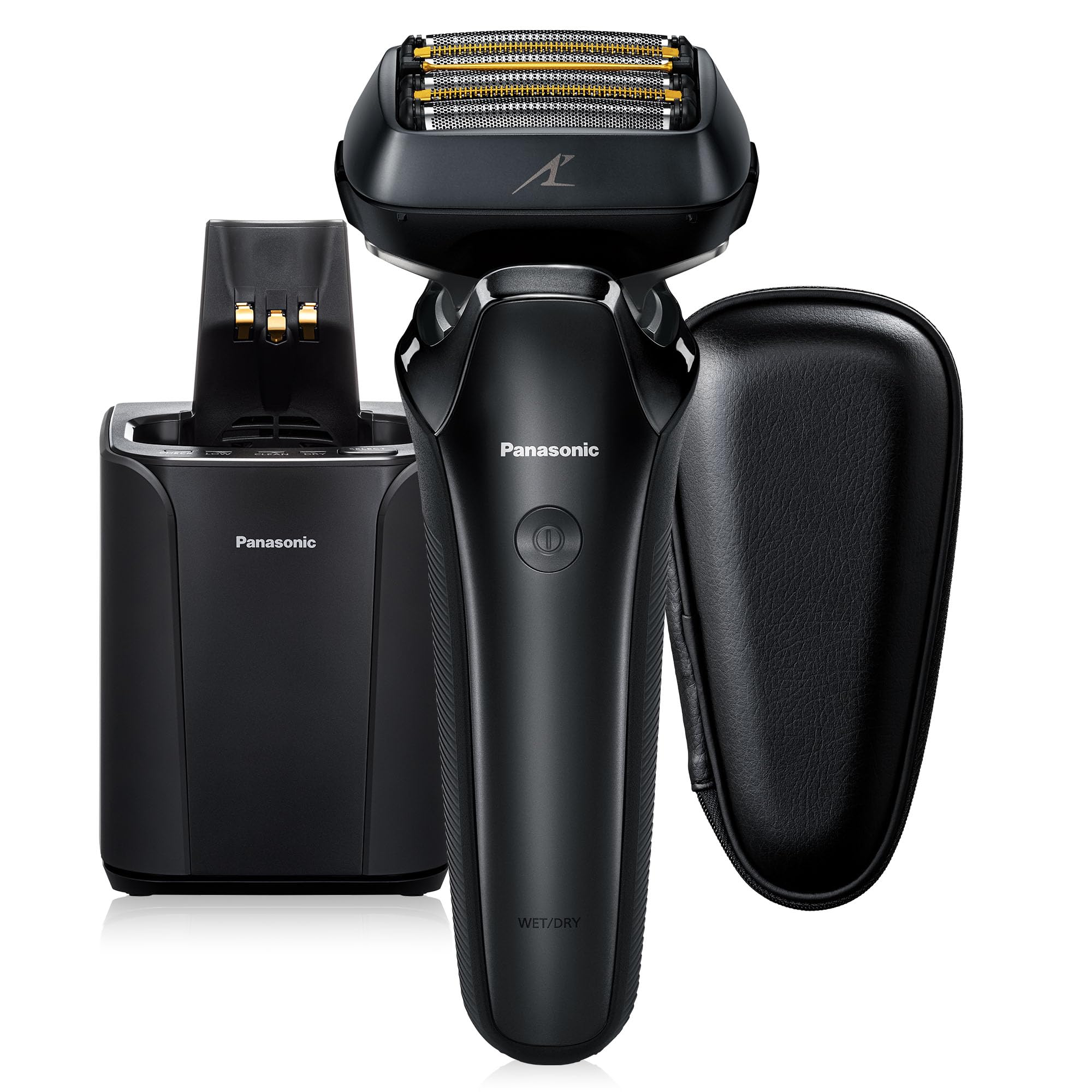Photo 1 of Panasonic ARC6 Electric Razor for Men Face, Wet/Dry Shavers for Men with Foil Shaver, Premium Automatic Cleaning and Charging Station, Ultra-Fast 6-Blade & Pop-up Trimmer - ES-LS9A-K (Black)