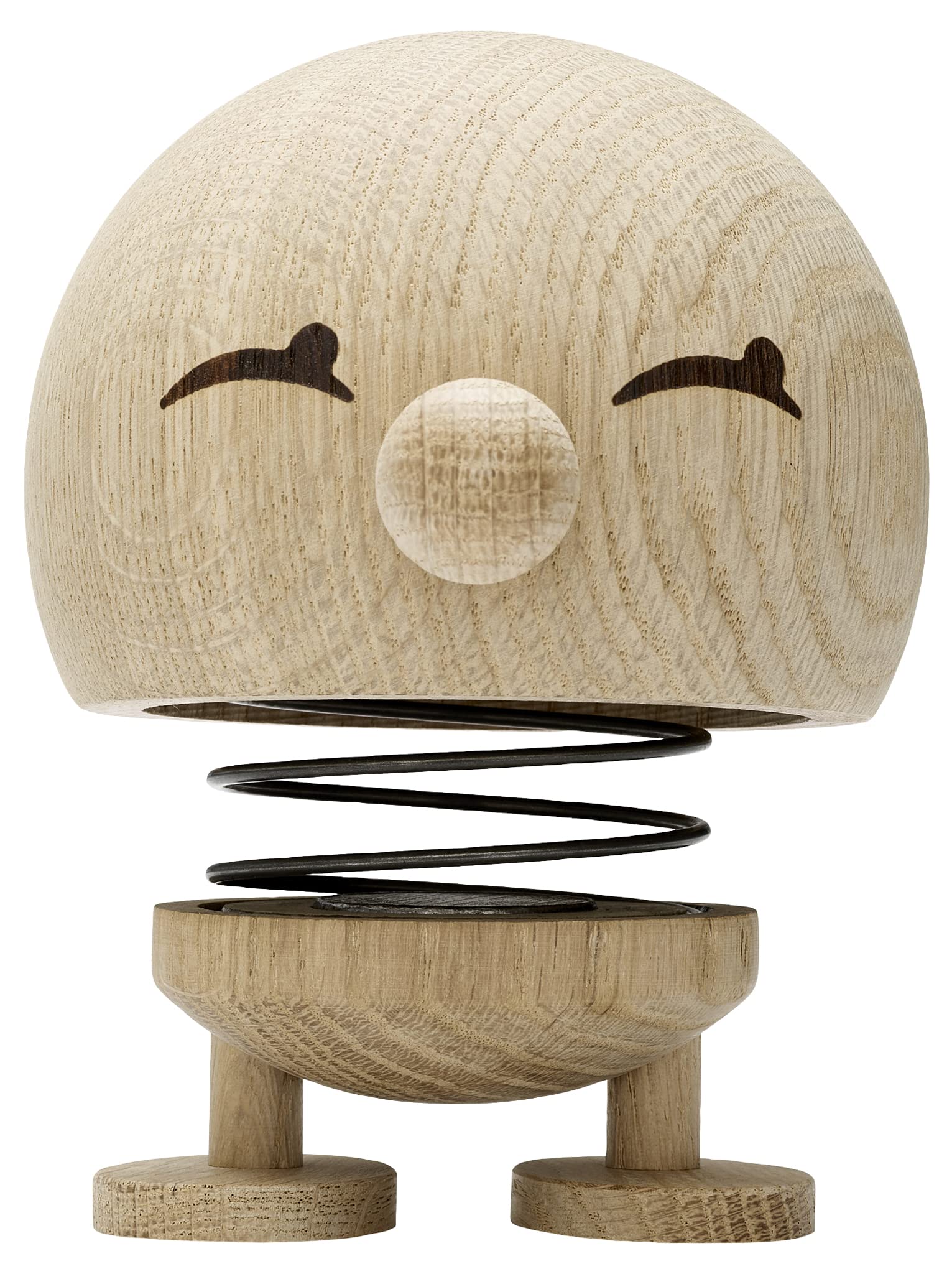 Hoptimist - Scandinavian design - large wooden rammer - height 13 cm, diam. 10 cm - Raw Oak