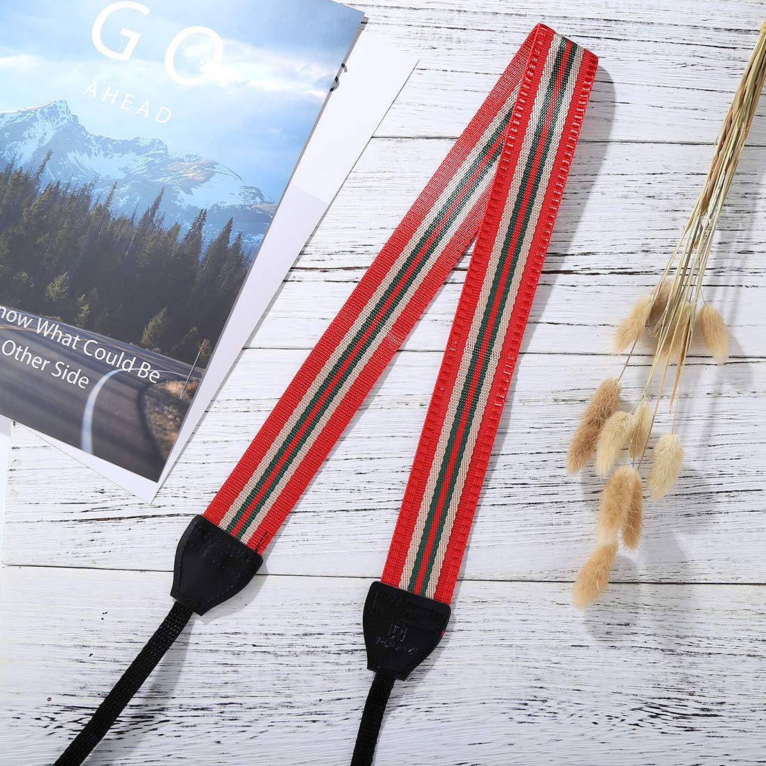 BYbrutek Kameragurt für DSLRs, Weich Kamera Schultergurt (universal passend), 150cm Long, 3.8cm Wide (6010R)