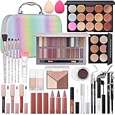 Makeup Kit For Women Full Kit, Makeup Set For Girls Teen Women, Makeup Gift Set With Eyeshadow Palette, Foundation, Concealer, Lipstick, Brushes (20 color makeup kit)