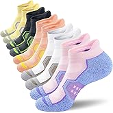 Womens Ankle Comfort Cushioned Anti-blister Wicking Athletic Running Socks 5 Pairs