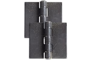 Bobco Metals Heavy Duty Weldable Hinges | Steel Butt Hinge Design for Heavy Gates & Doors | Long Lasting - 4" x 4" Size - 1/4" Plate Thickness (2 lb,1 Pair)