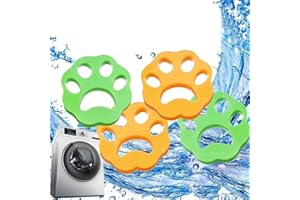 AHCJYEEJK 4 PCS Pet Hair Remover for Laundry Hair Catcher for Washing Machine Reusable Dog Hair Remover (Light Green)
