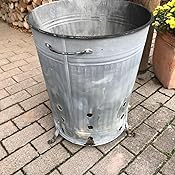 Feuertonne 90 Liter verzinkt I Gartenabfall schnell und einfach