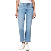kensie Jeans for Women The Ella Vintage Luxe High-Rise Straight Leg 27-Inch Inseam Raw Edge, Sizes 0-24