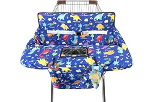 GXFCYMXBD Shopping Cart Cover for Baby,2-in-1 High Chair Cover with Portable Cloth Bag,Cart Seat Pad for Babies Grocery Cushion Cover Restaurant,Suitable for All Supermarkets