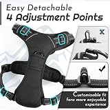 Eagloo Dog Harness Front Back Clips Large No Pull Adjustable Reflective view 9