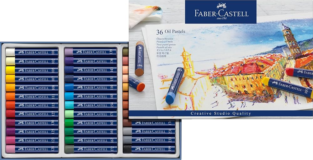 Faber-Castell Creative Studio Oil Pastels Multicolour 36 Cardboard Wallet