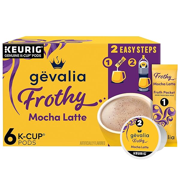 GEVALIA FROTHY 2-STEP ARTIFICIALLY FLAVORED MOCHA LATTE ESPRESSO...