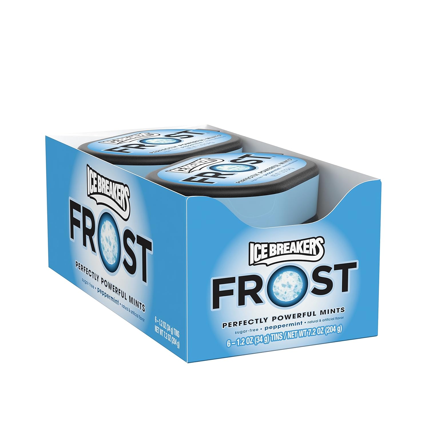 ICE BREAKERS Frost Sugar Free Mints, Peppermint, 1.2 Ounce (Pack of 6