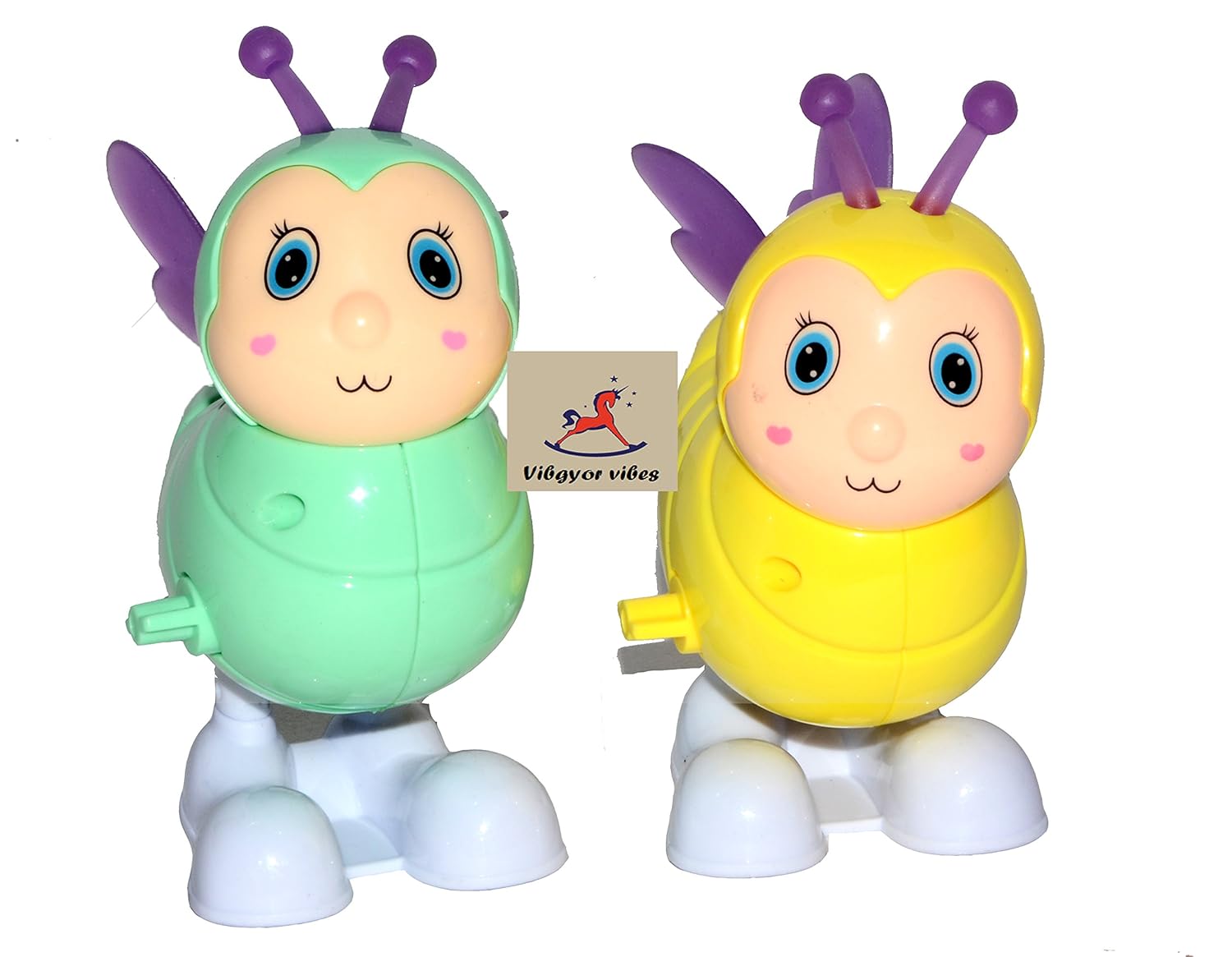 Buy Vibgyor Vibes Colourful Funny Key Operated Wind Up Jumping Bee Toy