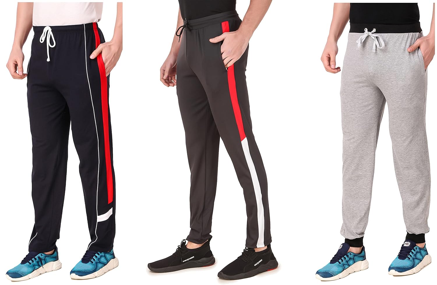 Buy Cynak Men's & Boy's Slim Fit Joggers Track Pants (MultiColour