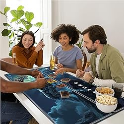 Tabletop Card Playmat with Magic Zones, 24 x 14