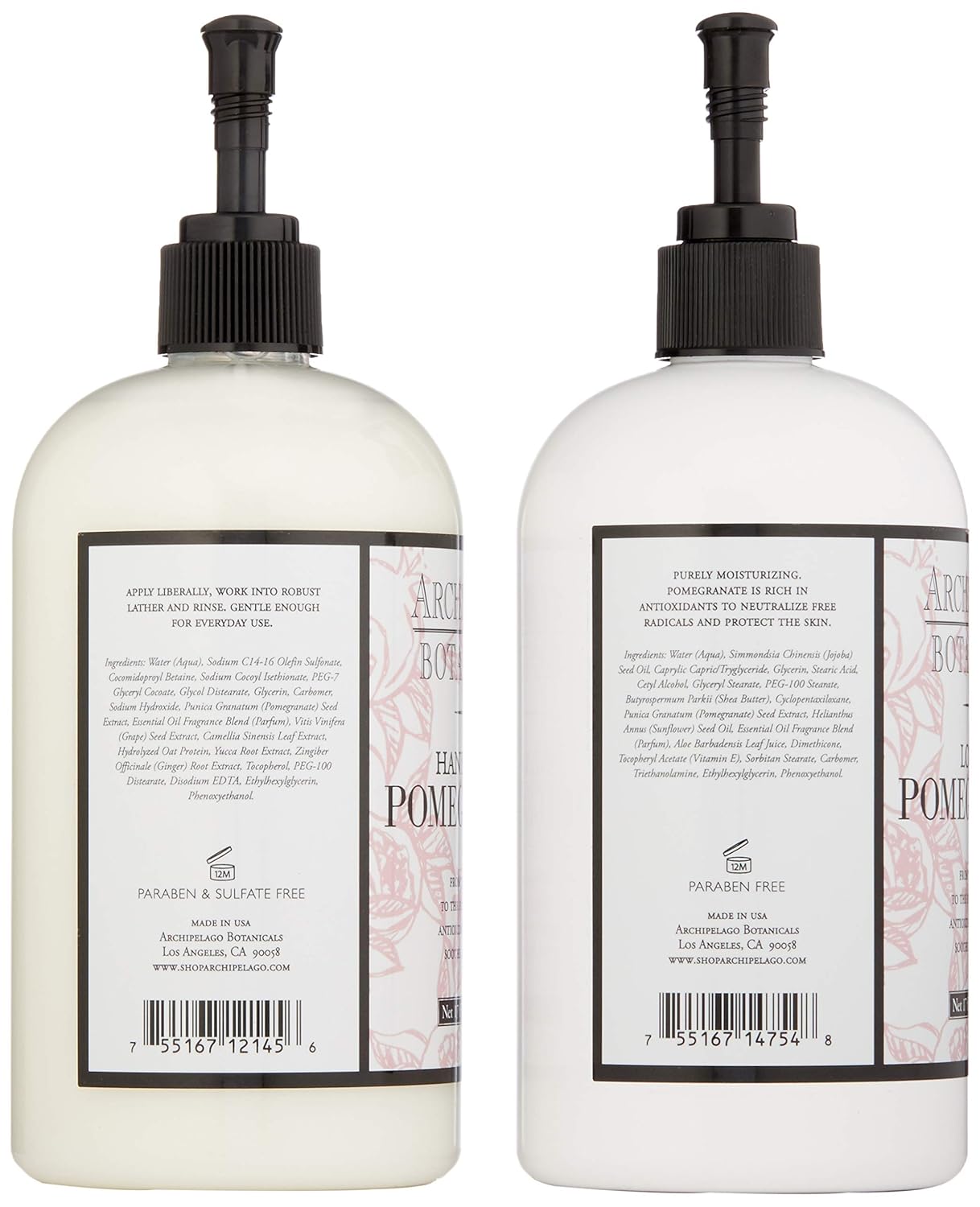 archipelago lotions home page on Amazon Com Archipelago Botanicals Pomegranate Hand Wash Lotion Set Premium Beauty