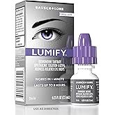 LUMIFY Eye Drops for Red Eyes, Redness Reliever for Brighter Looking Eyes, Works in 1 Minute & Lasts Up to 8 Hours, Eye Drops, 0.25 Fl Oz (7.5mL)
