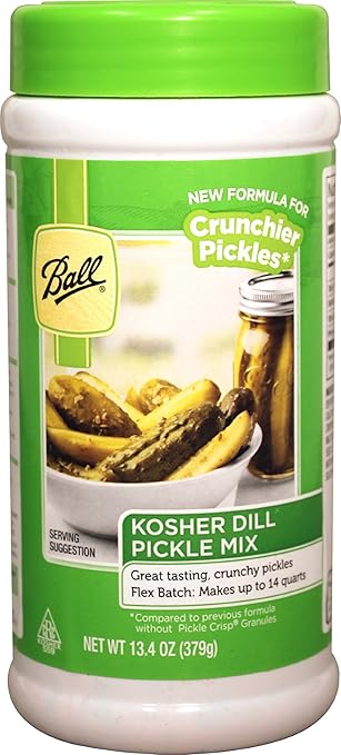 Amazon Com Ball Kosher Dill Flex Batch Pickle Mix 13 4 Ounce Home Kitchen