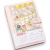 KetA Kawaii Lined Journal Notebook, Cute Journal to Write in for Women, Pastel Notebook, Japanese Cute Kawaii Journal, 7.3 x 5.1inch, 19.3 x 13cm, 256 Pages, Premium, Quality Paper