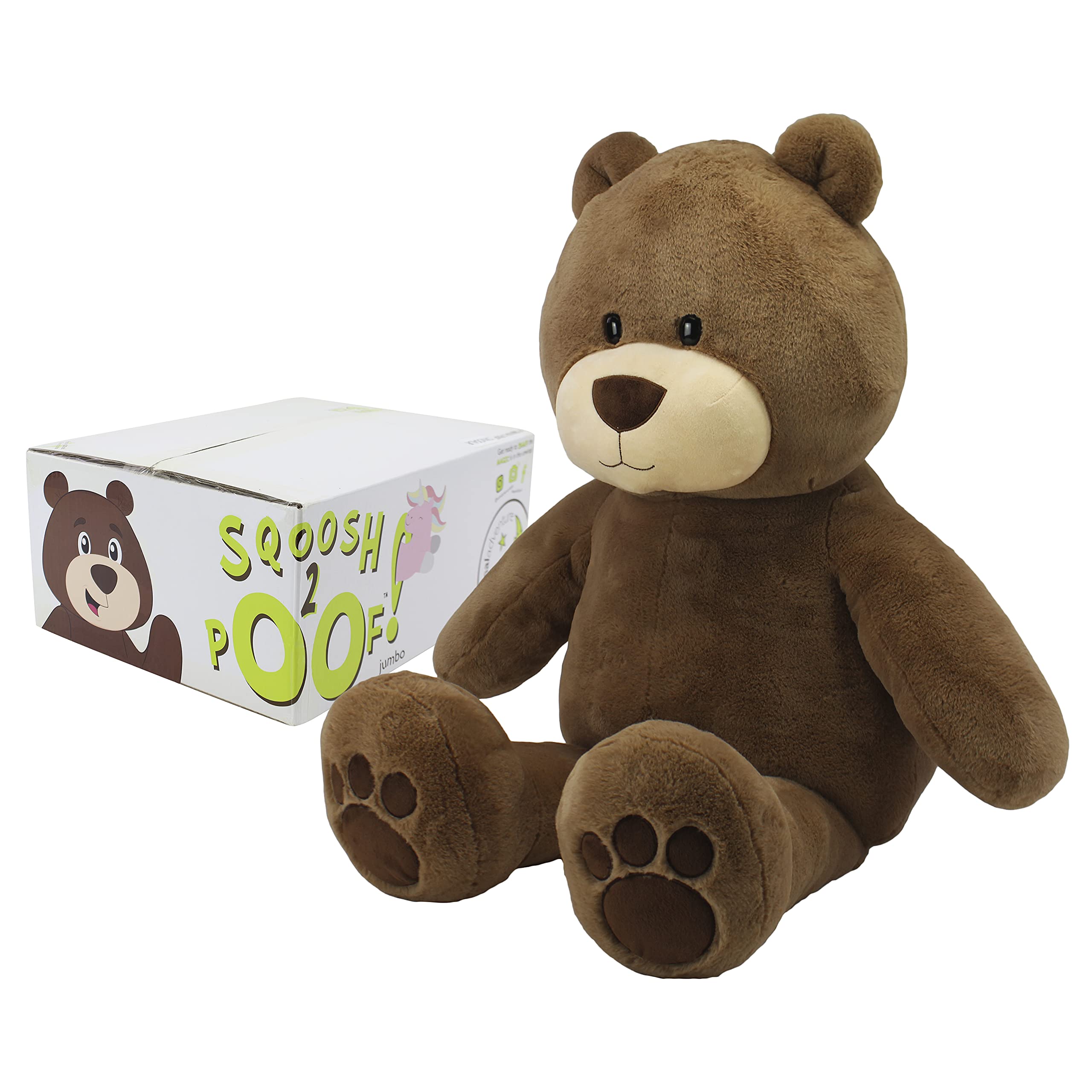 Animal Adventure | Sqoosh2Poof Giant, Cuddly, Ultra Soft Plush Stuffed Animal with Bonus Interactive Surprise - 54