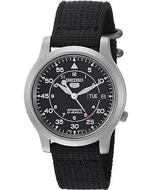 SEIKO Men
s SNK809 Black Automatic Watch