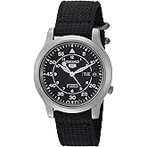 SEIKO Men
s SNK809 5 Automatic Stainless Steel Watch with Black Canvas Strap